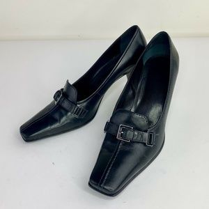 Franco Sarto Black Pumps w/Buckle Sz 10